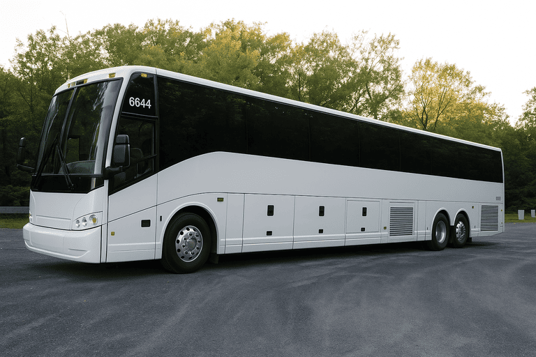 exterior of Carrollton Coach Bus Service coach bus