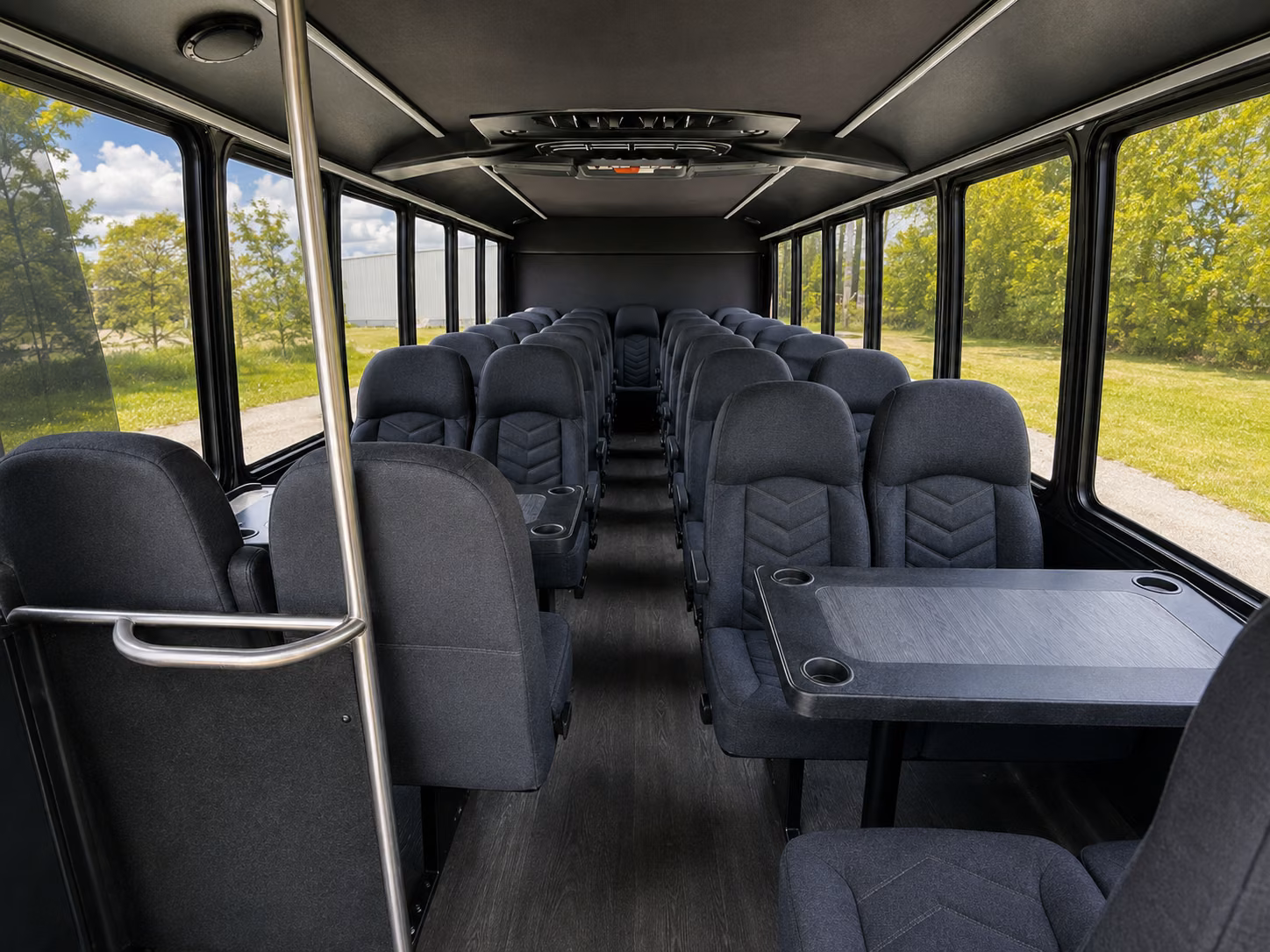 carrollton 15 passenger minibus interior
