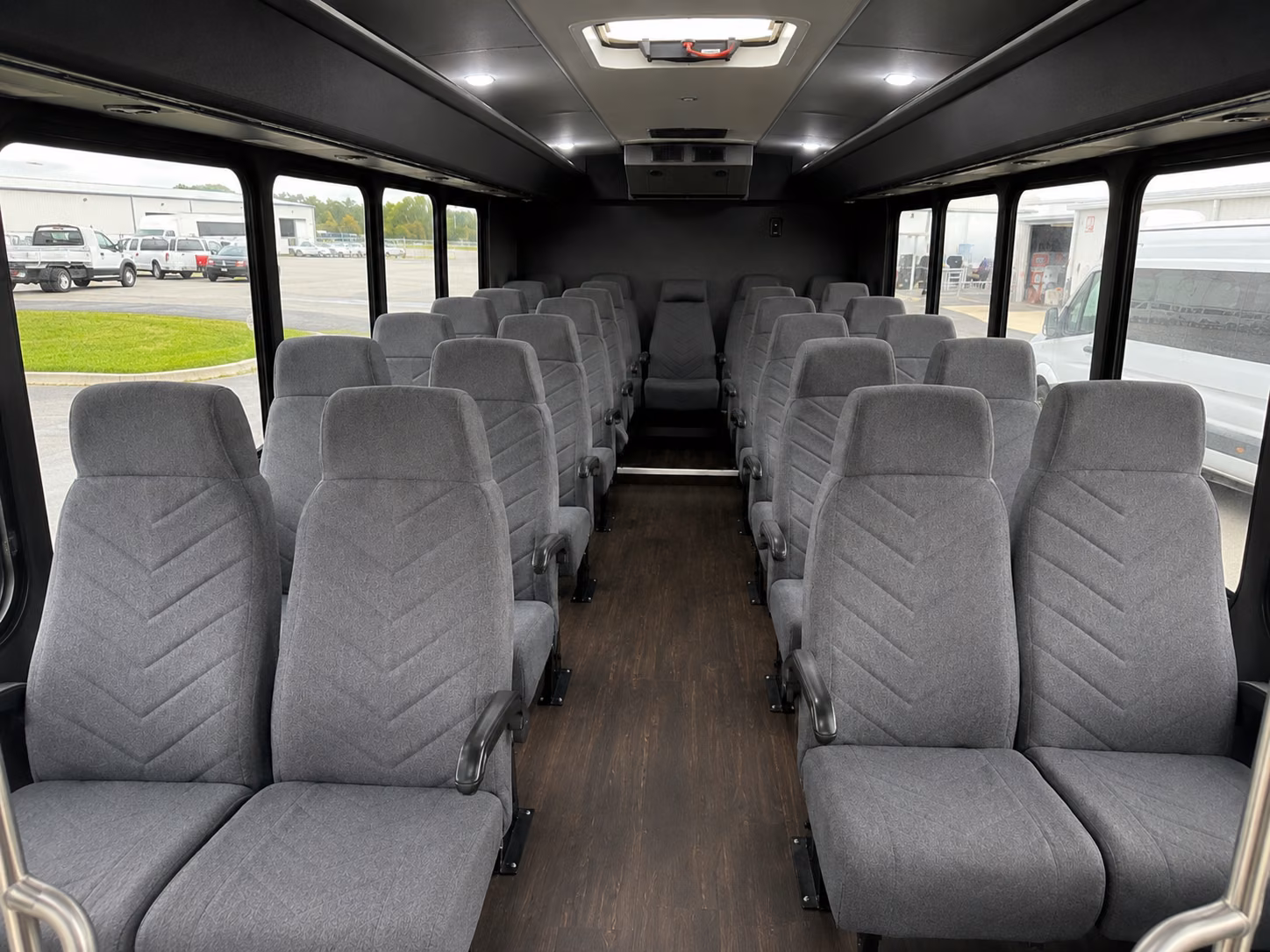carrollton 18 passenger minibus interior