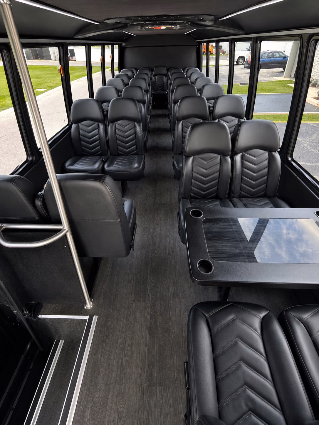 carrollton 20 passenger minibus interior