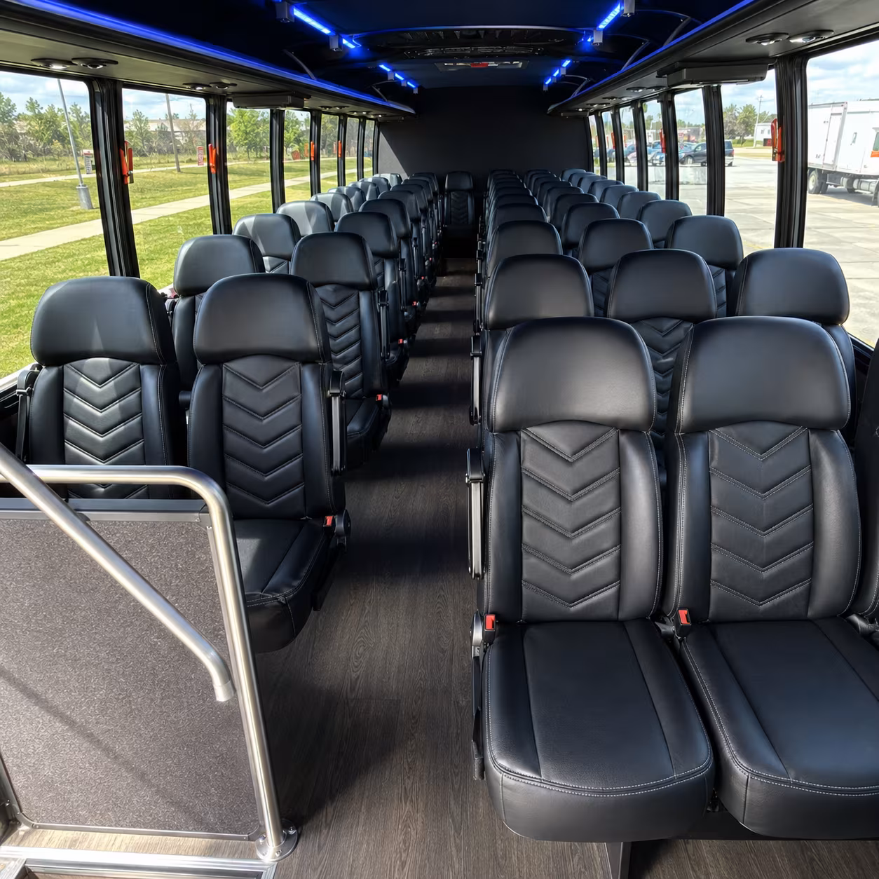 carrollton 25 passenger minibus inside