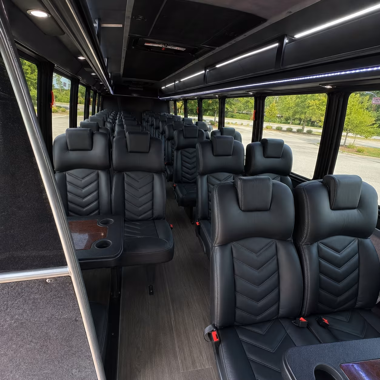 carrollton 25 passenger minibus interior
