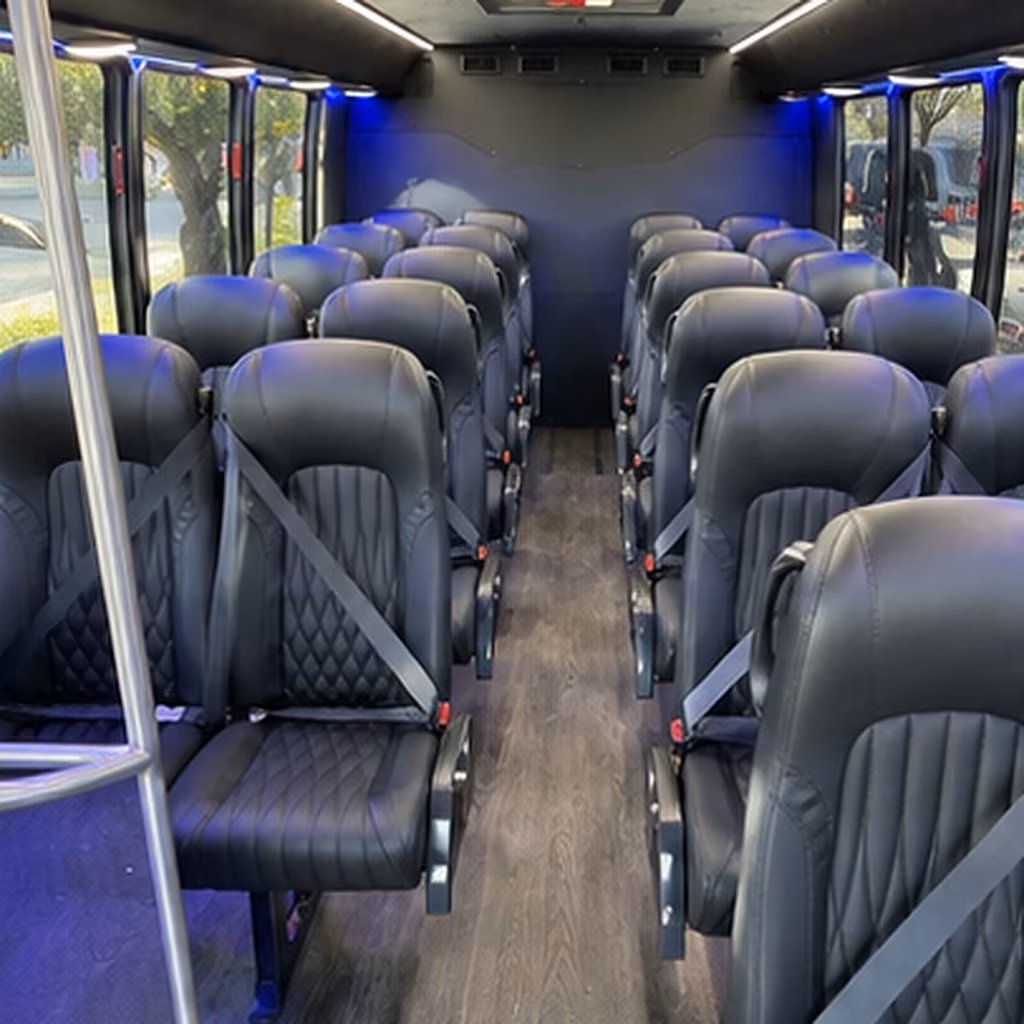 carrollton 35 passenger minibus inside