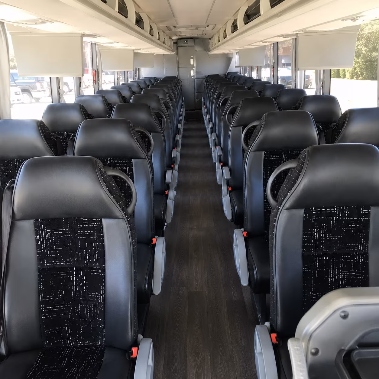 carrollton 56 passenger charter bus interior
