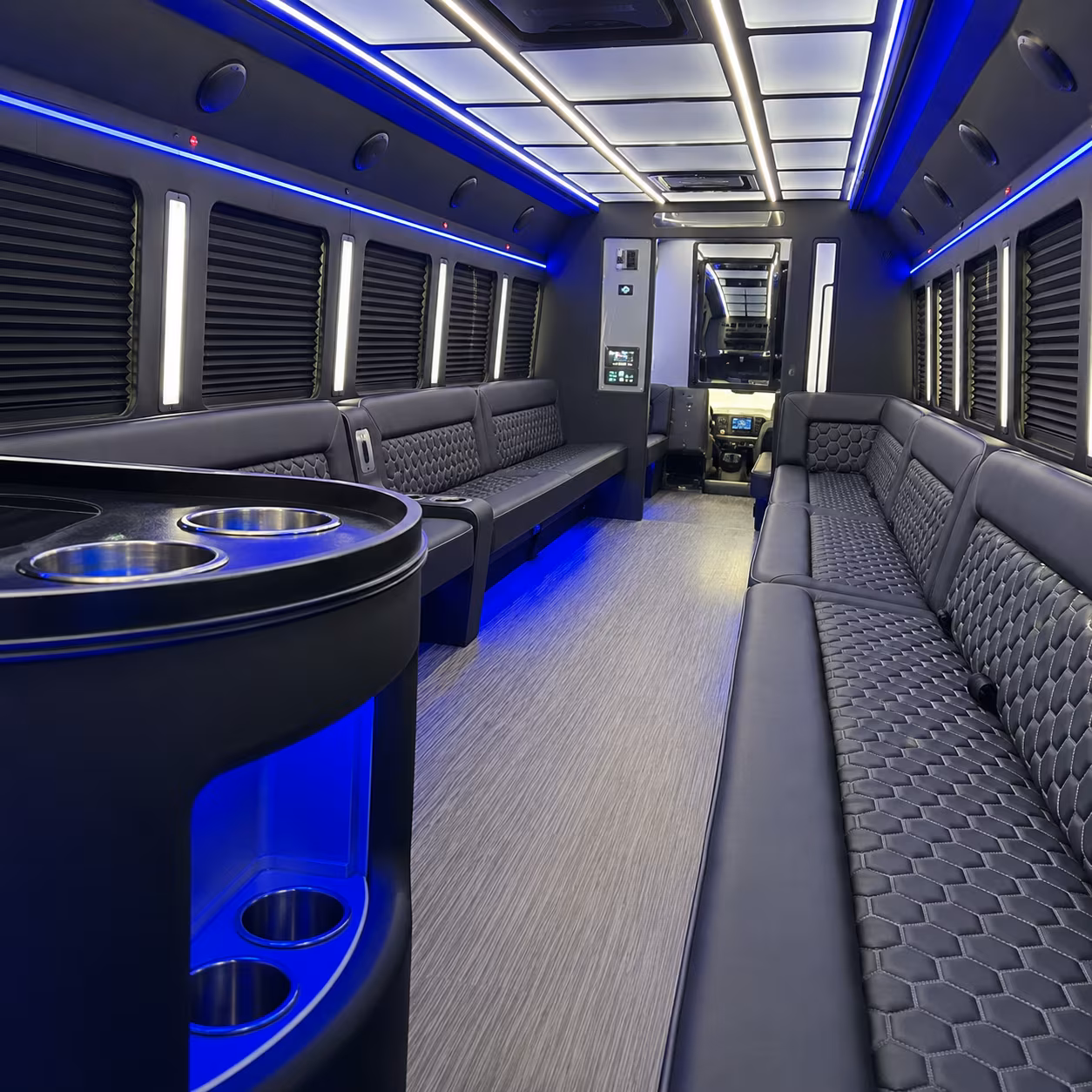 carrollton party bus interior