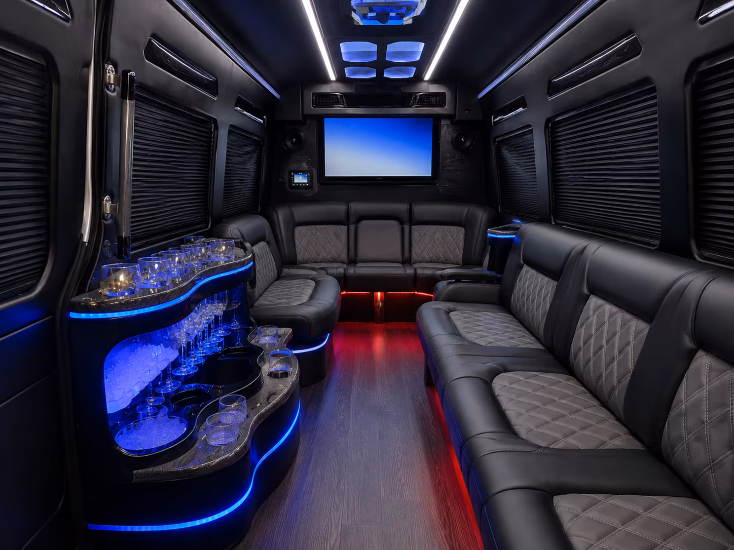 carrollton sprinter limousine inside