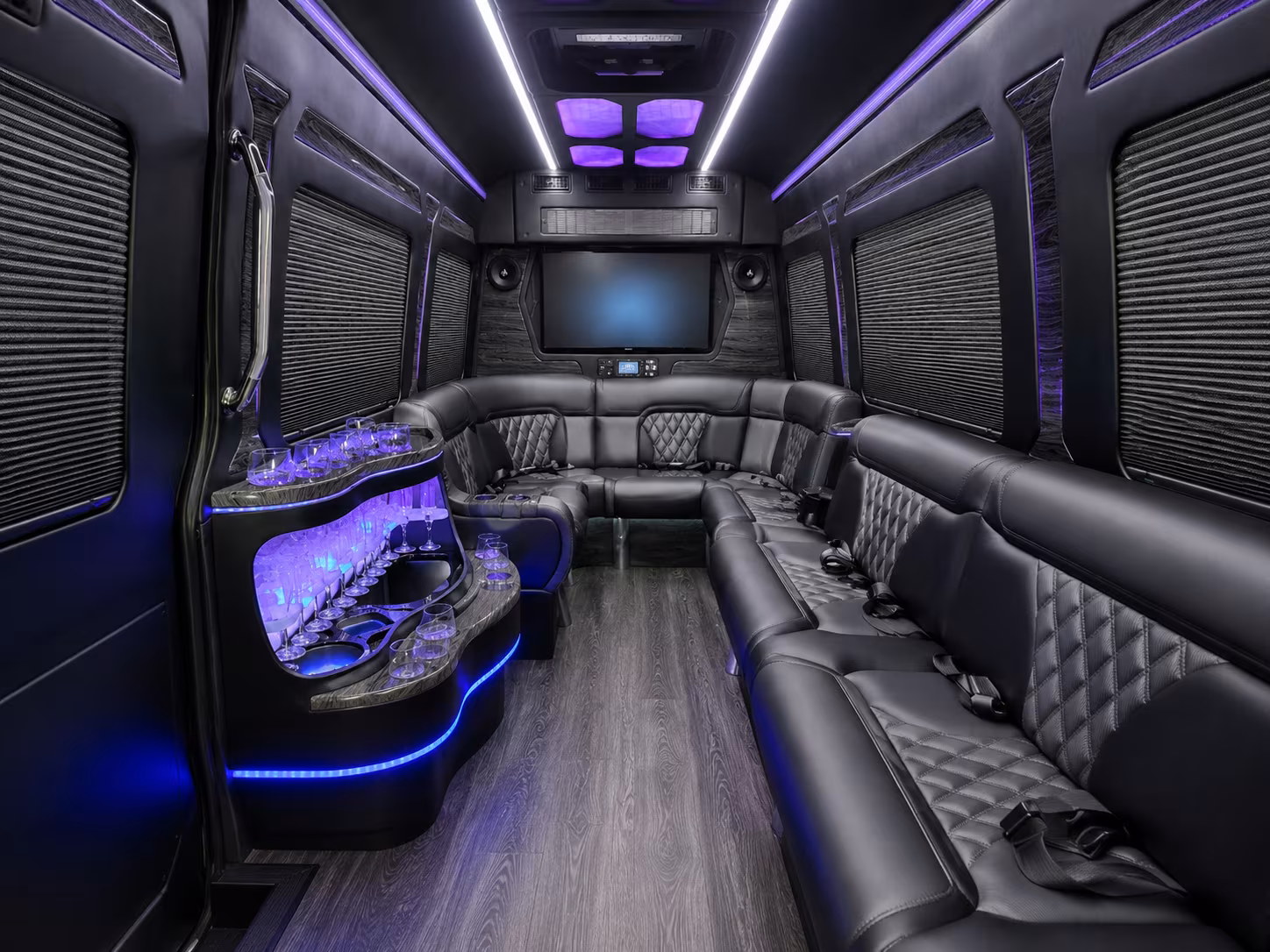 carrollton sprinter limousine interior