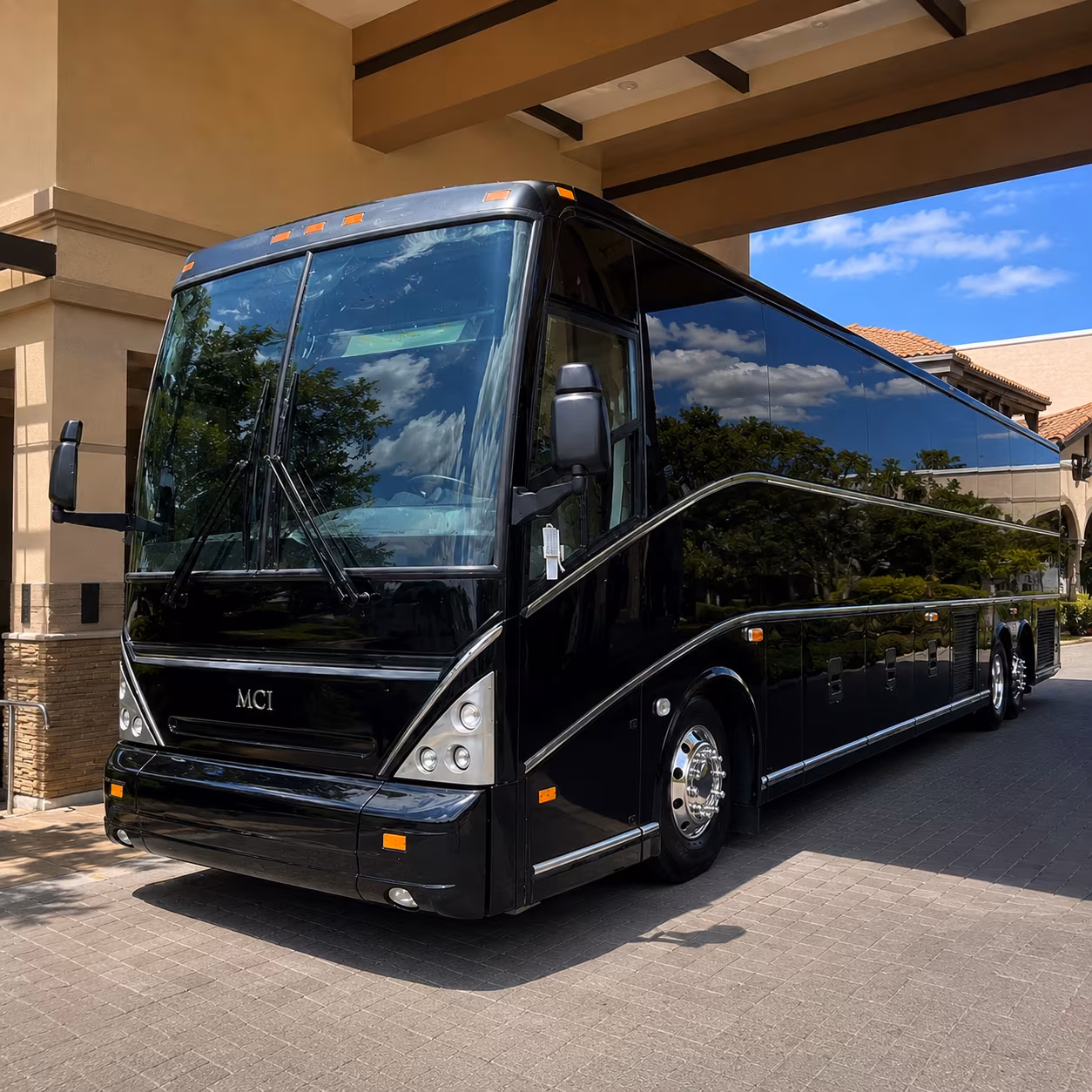 dfw international airport charter bus rentals group transfers