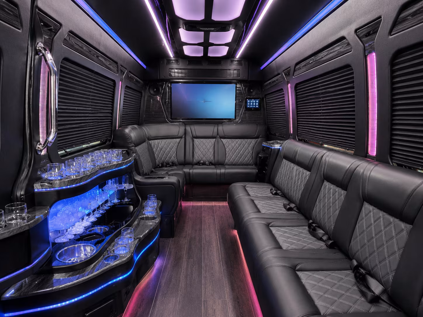sprinter vans and minibuses for small carrollton wedding parties